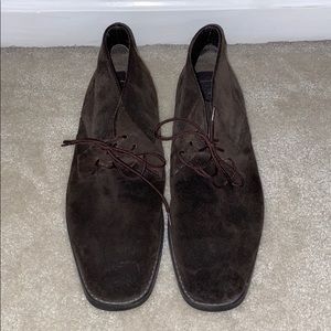 Calvin Klein brown suede chukka boots
